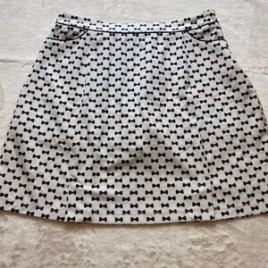Black and White Bow Golf Skort